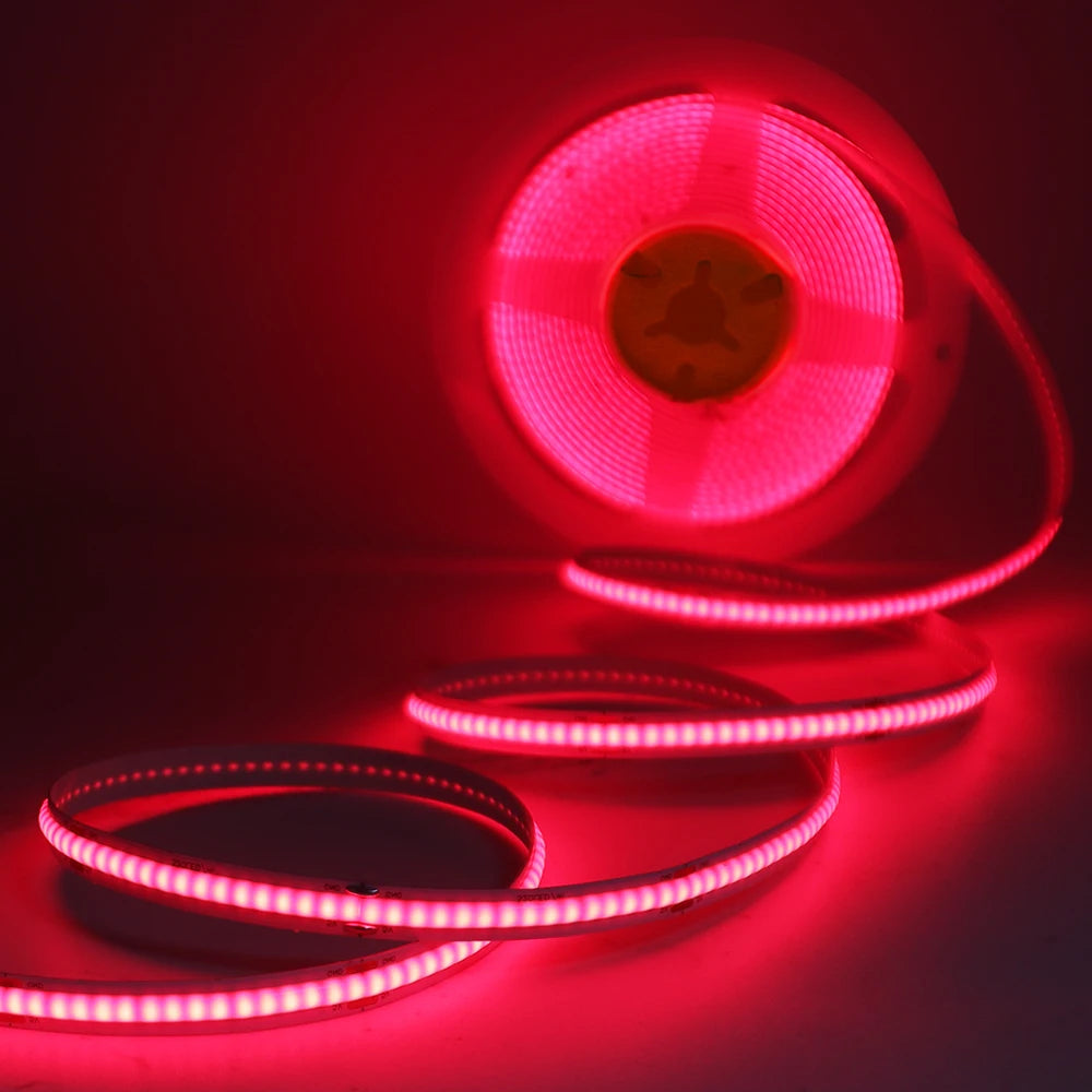 8MM COB Led Strip 5V with Motion Sensor Battery Powered 320LEDs/M Led Induction Night Light Warm White Red Ice Blue Green Yellow