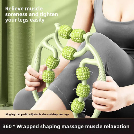 Multi-Wheel Leg Massage Roller, 360° Deep Massage Tool for Muscle Tension Relief, Leg Shaping, Recovery & Daily Relaxation