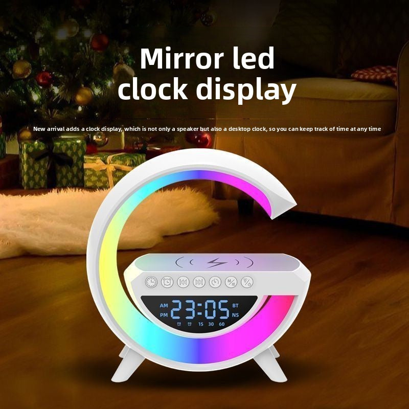 Multifunction Bluetooth Speaker with Wireless Charging and Night Light