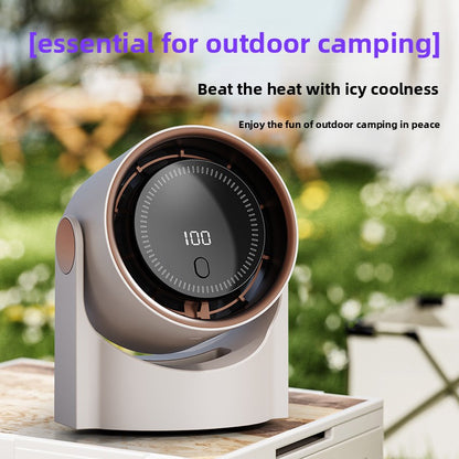 Bladeless Desktop Fan with Digital Display USB Charging