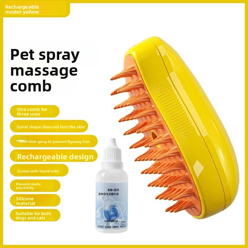 Electric Pet Spray Massage Comb