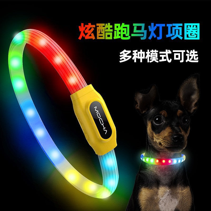 Led Pet Luminous Collar, Colorful Luminous Dog Collar, Luminous Dog Collar, Luminous Neck Collar
