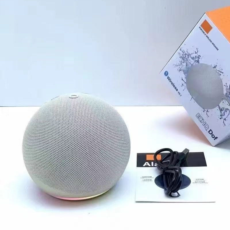 Alaxe Bluetooth Speaker Wireless Fabric Card Small Audio Subwoofer Desktop Mini Bluetooth Speaker
