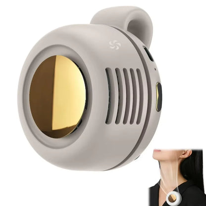 NEW Portable Silent Mini Bladeless Electric Fan,Small fan Clip on Shirt Waist Mini Bladeless Fan Adjustable 3-Speed For Outdoor