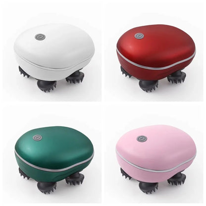Multi-Purpose Electric Head Massager Scalp Relax Vibration Scalp Massager Rechargeable Kneading Head Massage Machine Bathroom