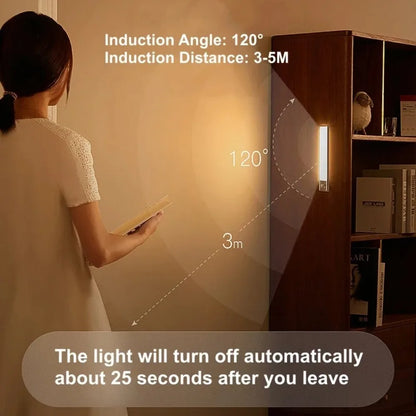 PIR Motion Sensor Portable Rechargeable Led Lamp Portable Indoor Lighting USB Lamps Lights Battery Light