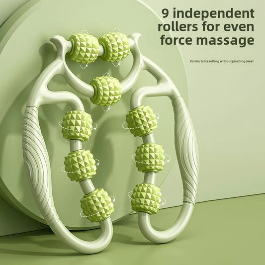 Multi-Wheel Leg Massage Roller, 360° Deep Massage Tool for Muscle Tension Relief, Leg Shaping, Recovery & Daily Relaxation