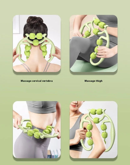 Multi-Wheel Leg Massage Roller, 360° Deep Massage Tool for Muscle Tension Relief, Leg Shaping, Recovery & Daily Relaxation