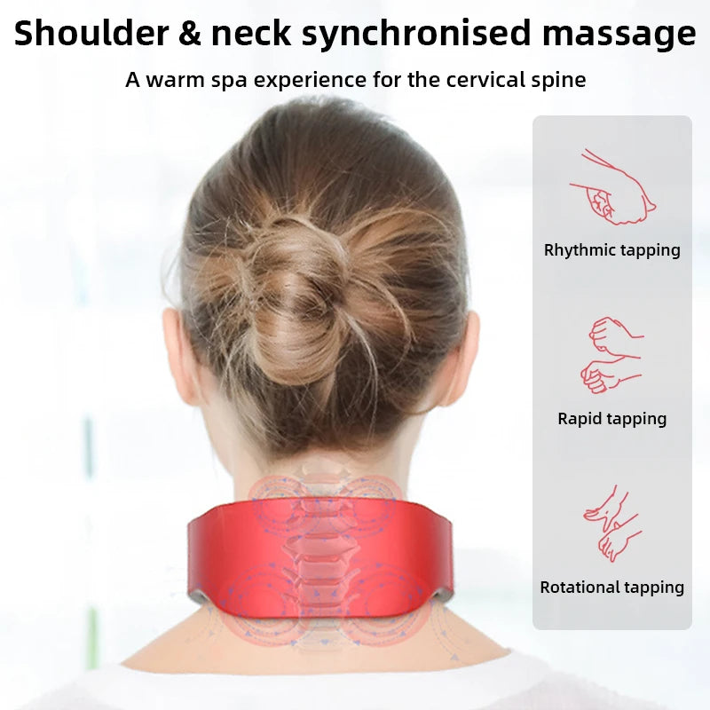 New Electric Neck Massager TENS Pulse Rechargeable Low Frequency Pulse Cervical Smart Electric Neck Massager