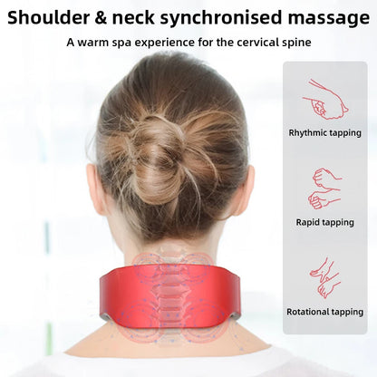 New Electric Neck Massager TENS Pulse Rechargeable Low Frequency Pulse Cervical Smart Electric Neck Massager