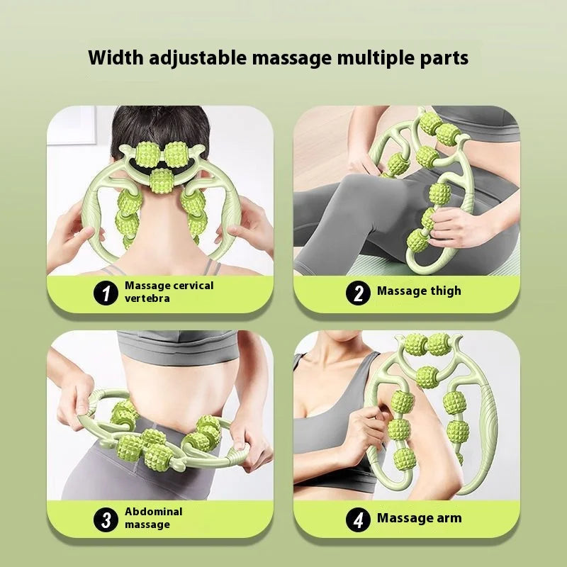 Multi-Wheel Leg Massage Roller, 360° Deep Massage Tool for Muscle Tension Relief, Leg Shaping, Recovery & Daily Relaxation