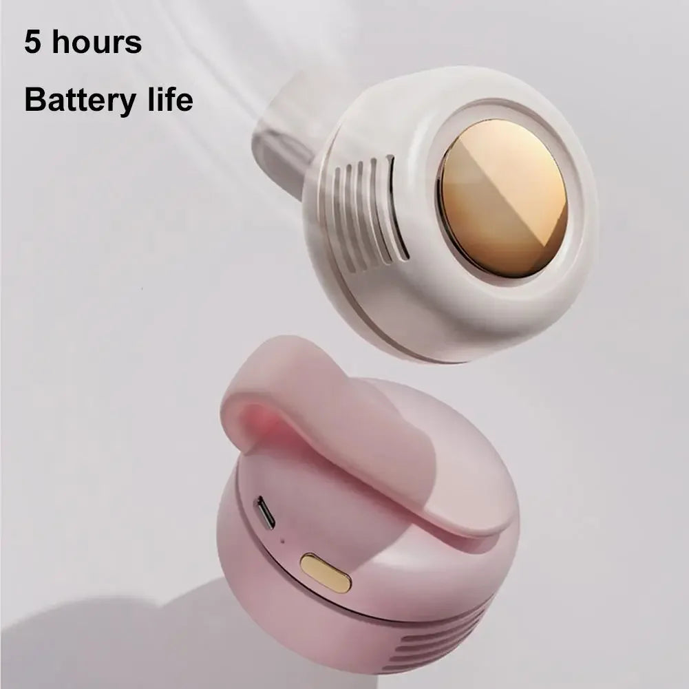 NEW Portable Silent Mini Bladeless Electric Fan,Small fan Clip on Shirt Waist Mini Bladeless Fan Adjustable 3-Speed For Outdoor