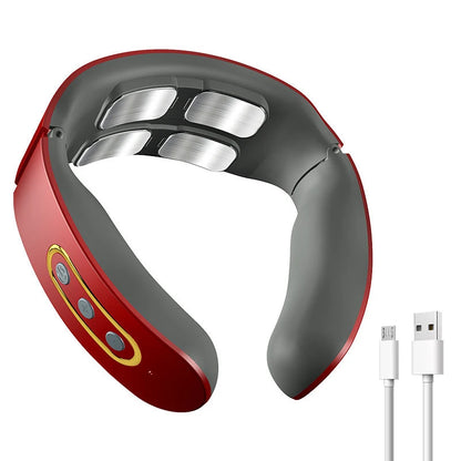 New Electric Neck Massager TENS Pulse Rechargeable Low Frequency Pulse Cervical Smart Electric Neck Massager