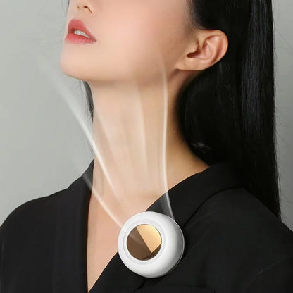 NEW Portable Silent Mini Bladeless Electric Fan,Small fan Clip on Shirt Waist Mini Bladeless Fan Adjustable 3-Speed For Outdoor