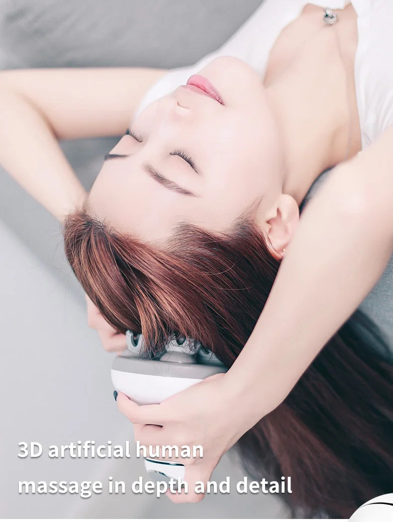 New Electric Cordless Hair Scalp Massager Handheld Portable Head Scratcher Massager for Hair Growth, Deep Clean and Stress Relax