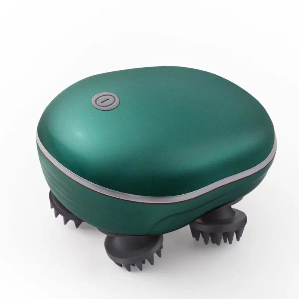 Portable Electric Head Massager Kneading Scalp Relax Scalp Massager Rechargeable Vibration Head Massage Machine Bathroom