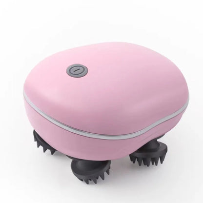 Multi-Purpose Electric Head Massager Scalp Relax Vibration Scalp Massager Rechargeable Kneading Head Massage Machine Bathroom
