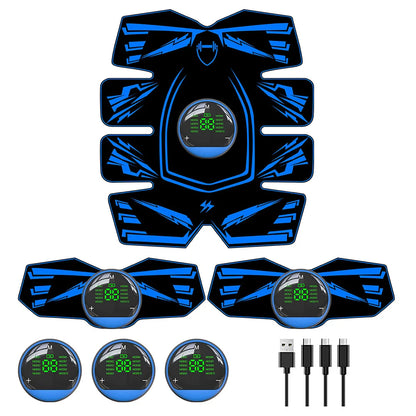 EMS Ab Stimulator Abs Trainer Waist Trainer Belt for Home Use 8-Pack Abs Toning with Remote Portable Fitness Equipment