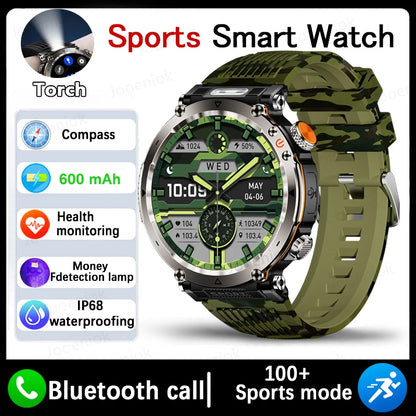 2025 New Fashion Luxury 5ATM Watch HT30 GPS Compass Smart Watch Outdoor Sport Man AMOLED 366*366 NFC Heart Rate IP68 Smartwatch