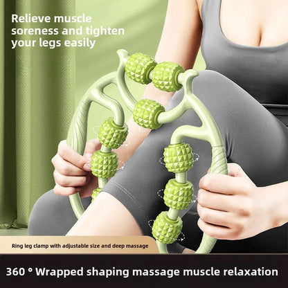 Multi-Wheel Leg Massage Roller, 360° Deep Massage Tool for Muscle Tension Relief, Leg Shaping, Recovery & Daily Relaxation