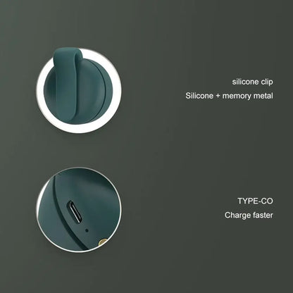 NEW Portable Silent Mini Bladeless Electric Fan,Small fan Clip on Shirt Waist Mini Bladeless Fan Adjustable 3-Speed For Outdoor