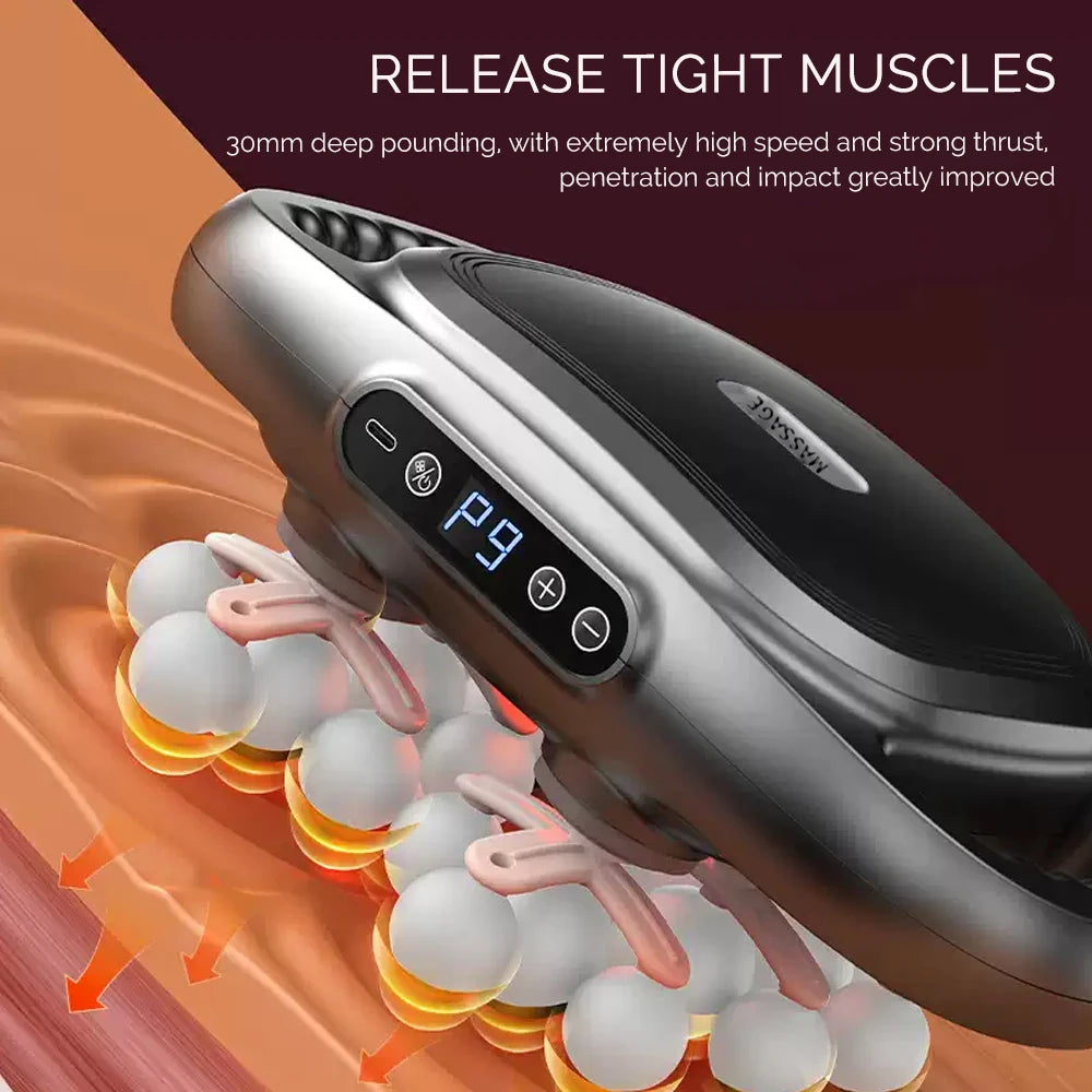22-Head Fascia Gun High-Frequency Vibration Body Massage Gun Back and Waist Massager Neck Shoulder Massager Muscle masajeador