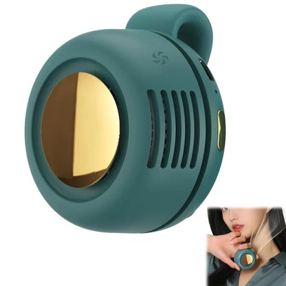 NEW Portable Silent Mini Bladeless Electric Fan,Small fan Clip on Shirt Waist Mini Bladeless Fan Adjustable 3-Speed For Outdoor