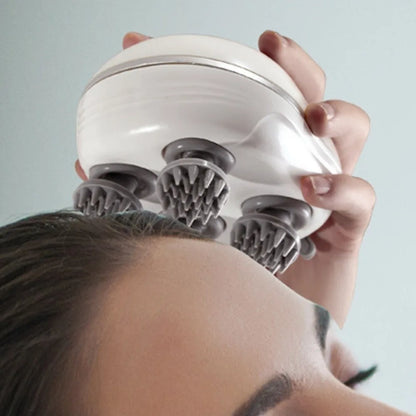 Multi-Purpose Electric Head Massager Scalp Relax Vibration Scalp Massager Rechargeable Kneading Head Massage Machine Bathroom
