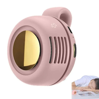 NEW Portable Silent Mini Bladeless Electric Fan,Small fan Clip on Shirt Waist Mini Bladeless Fan Adjustable 3-Speed For Outdoor