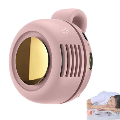 NEW Portable Silent Mini Bladeless Electric Fan,Small fan Clip on Shirt Waist Mini Bladeless Fan Adjustable 3-Speed For Outdoor