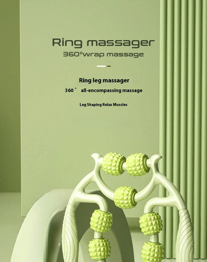 Multi-Wheel Leg Massage Roller, 360° Deep Massage Tool for Muscle Tension Relief, Leg Shaping, Recovery & Daily Relaxation