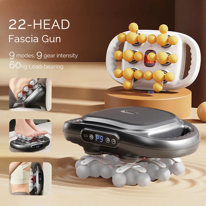 22-Head Fascia Gun High-Frequency Vibration Body Massage Gun Back and Waist Massager Neck Shoulder Massager Muscle masajeador