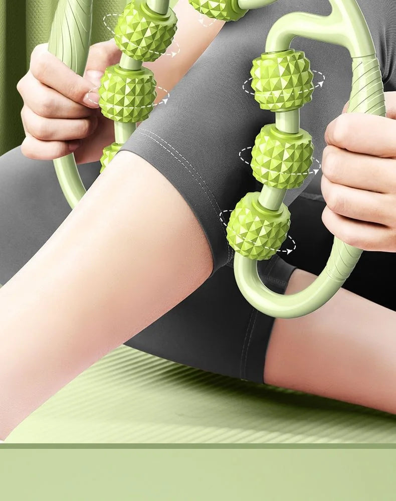 Multi-Wheel Leg Massage Roller, 360° Deep Massage Tool for Muscle Tension Relief, Leg Shaping, Recovery & Daily Relaxation