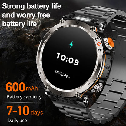 2025 New Fashion Luxury 5ATM Watch HT30 GPS Compass Smart Watch Outdoor Sport Man AMOLED 366*366 NFC Heart Rate IP68 Smartwatch