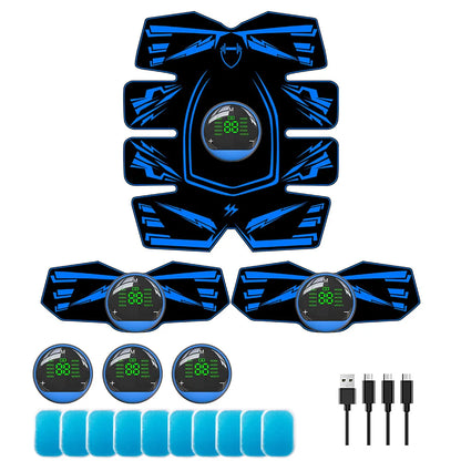EMS Ab Stimulator Abs Trainer Waist Trainer Belt for Home Use 8-Pack Abs Toning with Remote Portable Fitness Equipment