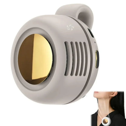 NEW Portable Silent Mini Bladeless Electric Fan,Small fan Clip on Shirt Waist Mini Bladeless Fan Adjustable 3-Speed For Outdoor