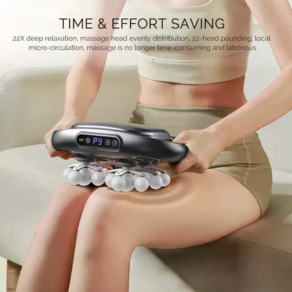 22-Head Fascia Gun High-Frequency Vibration Body Massage Gun Back and Waist Massager Neck Shoulder Massager Muscle masajeador