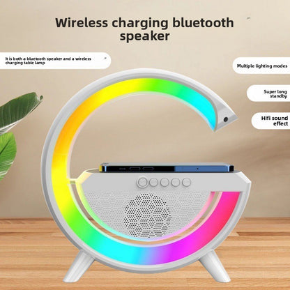 Multifunction Bluetooth Speaker with Wireless Charging and Night Light