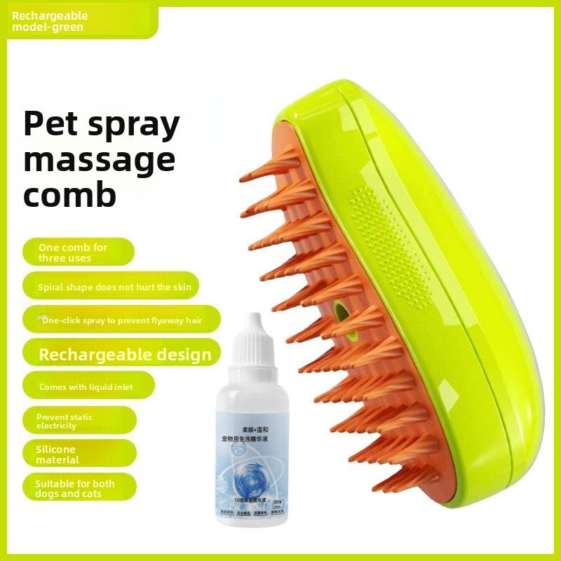 Electric Pet Spray Massage Comb