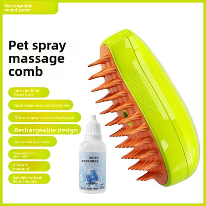 Electric Pet Spray Massage Comb