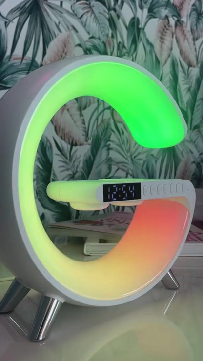 Multifunction Bluetooth Speaker with Wireless Charging and Night Light